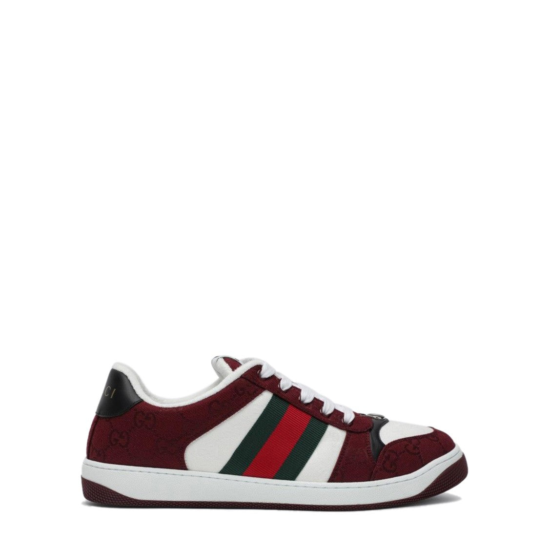Gucci Burgundy Screener Gg Sneakers