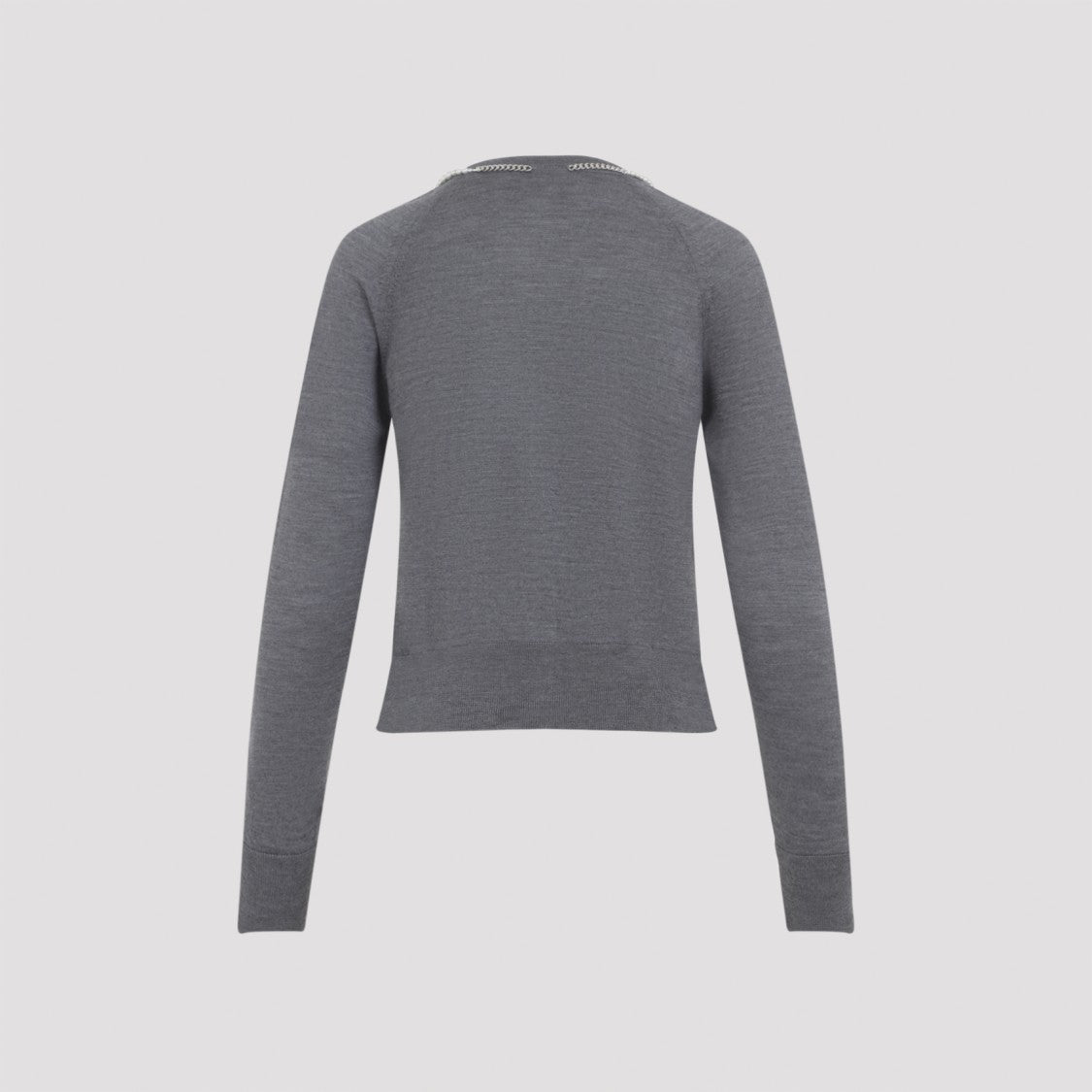 Simone Rocha Button-Down Cardigan With Decorative Neckline Elements