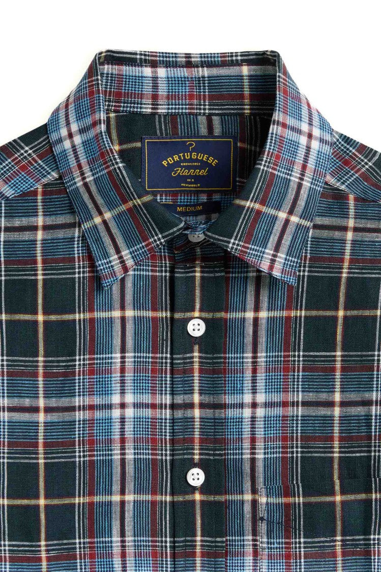 Portuguese Flannel Madras Pure Linen Casual Shirt