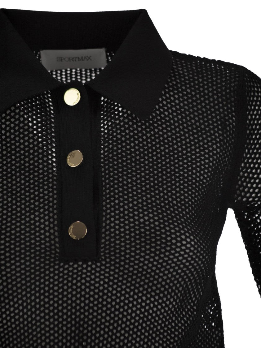 Sportmax Casta - Mesh Knit Polo Shirt