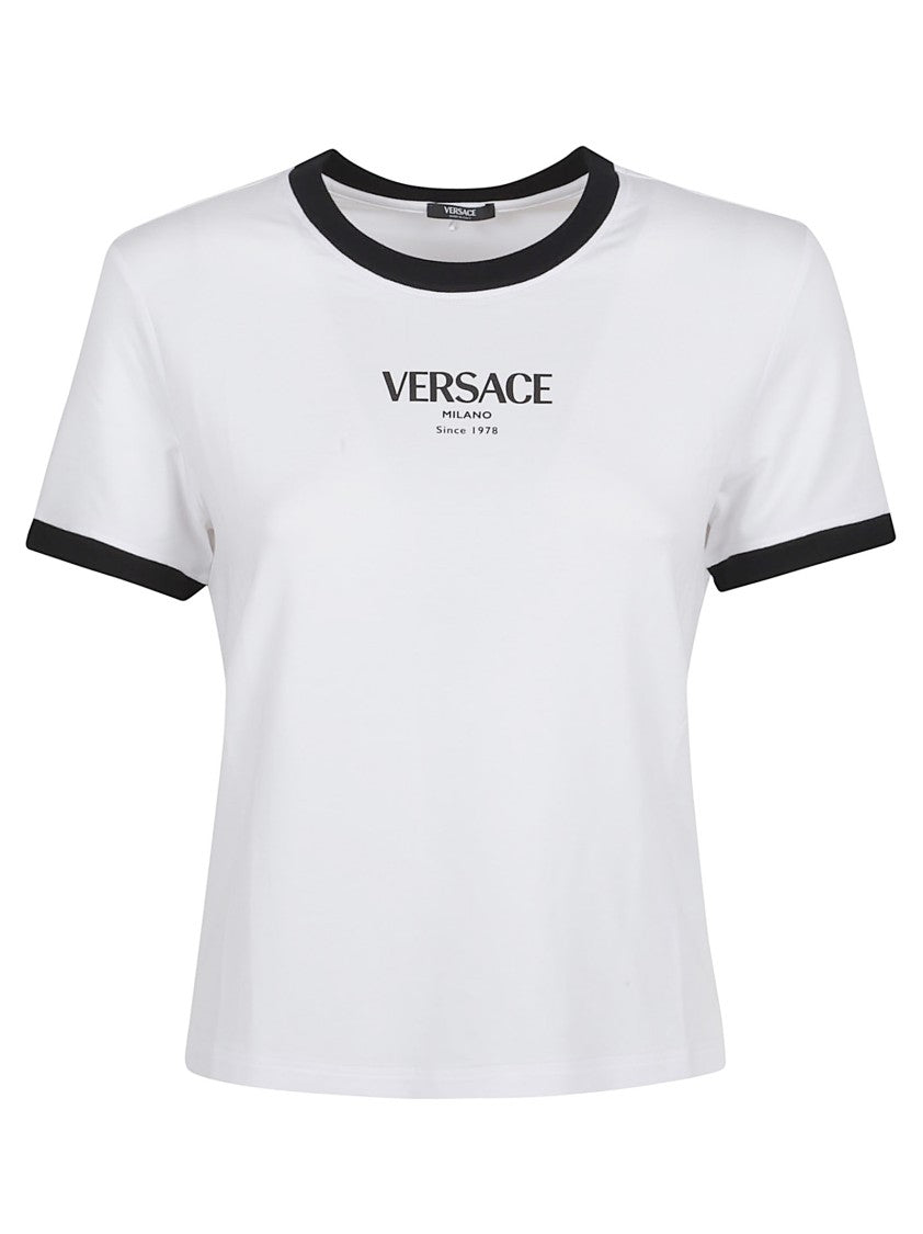 Versace Stretch Viscose Jersey T-Shirt