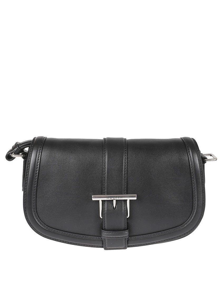 Alexander Mcqueen Mcqueen T-Bar Satchel With Antique Silver Hardware