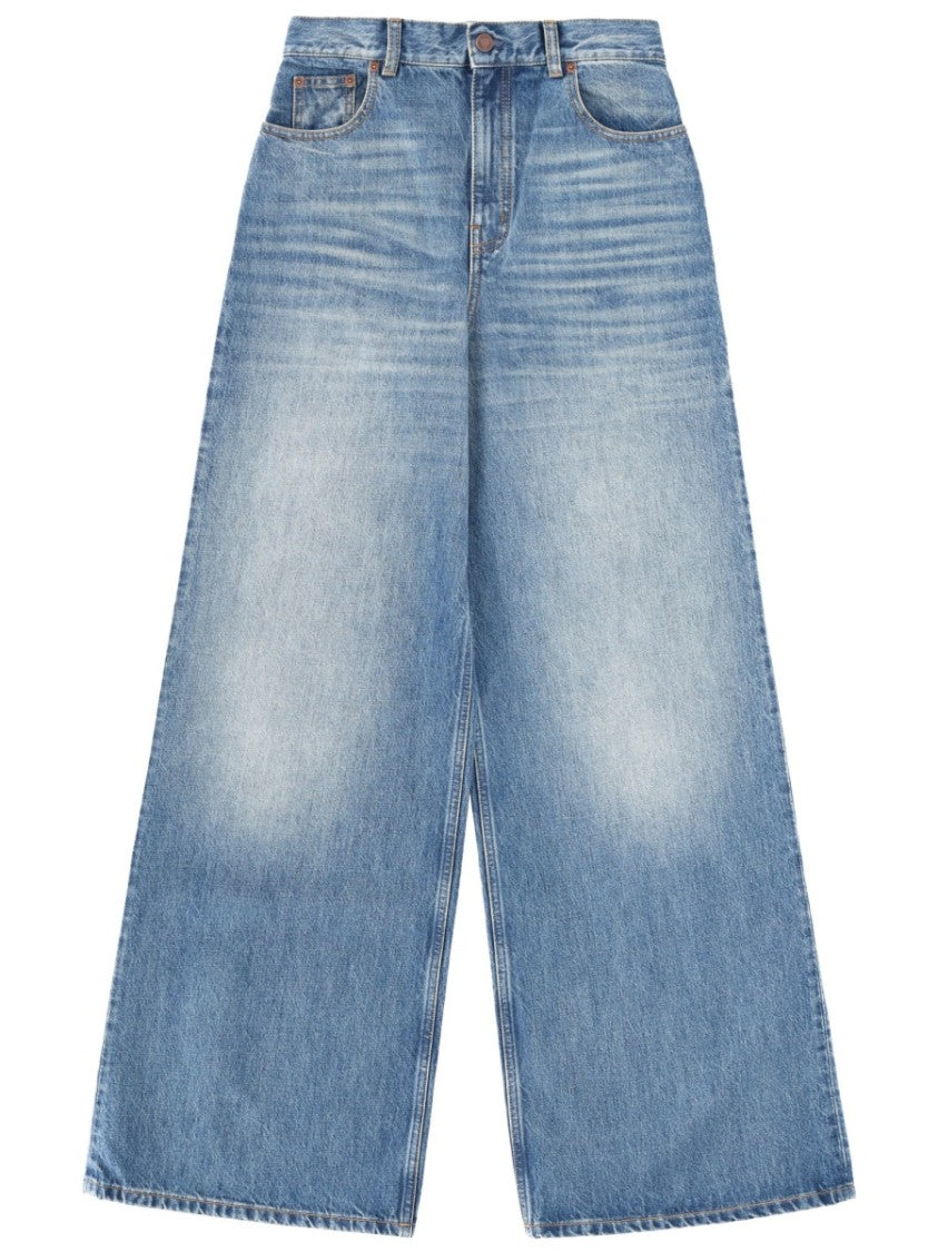 Chloé High-Waisted Five-Pocket Wide-Leg Jeans