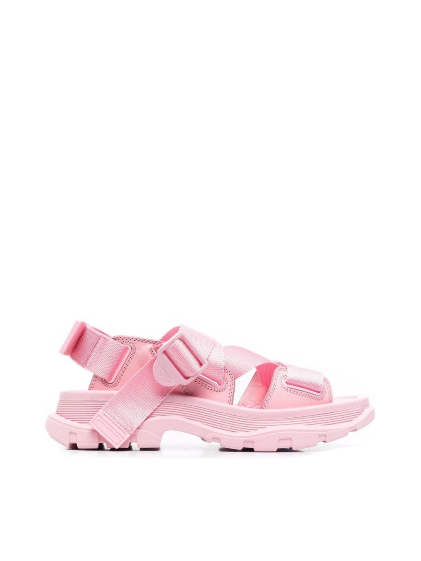 Alexander Mcqueen Tread Sandals With Adjustable Straps