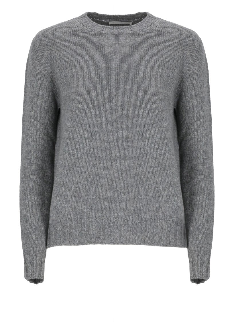 Oliver Lattughi Grey Cashmere Crew Neck Sweater