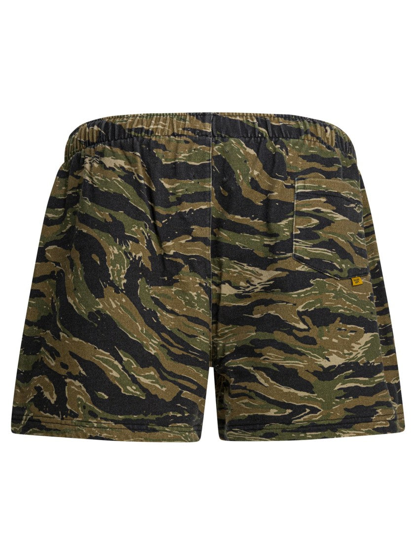 Gallery Dept. Tiger Stripe Camouflage Shorts With Relaxed Fit