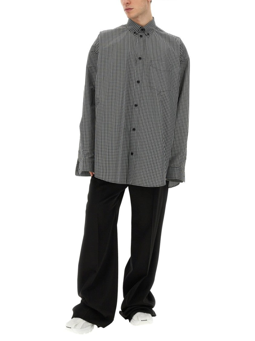Balenciaga Relaxed Fit Casual Shirt With Classic Collar