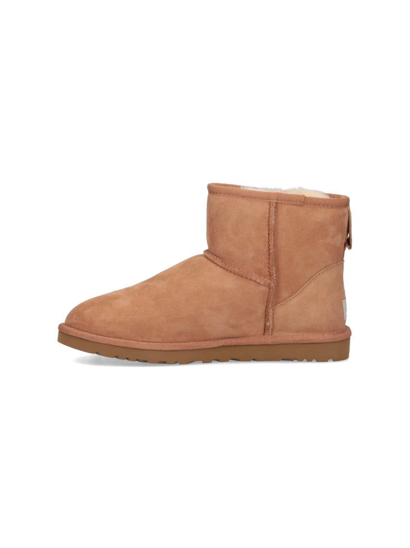 Ugg Brown Classic Mini Suede Shearling Boots