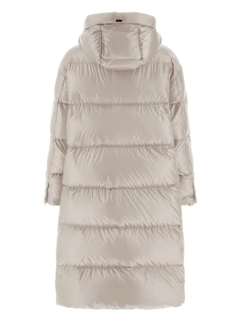 Herno Long Padded Coat With Quilted Design