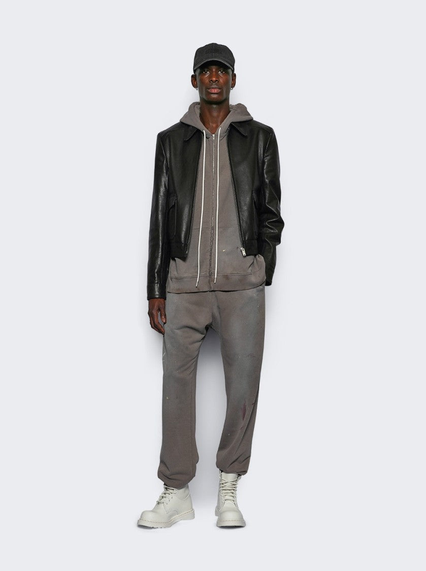 Mm6 By Maison Margiela Relaxed Fit Taupe Pants With Drawstring And Splatter Design