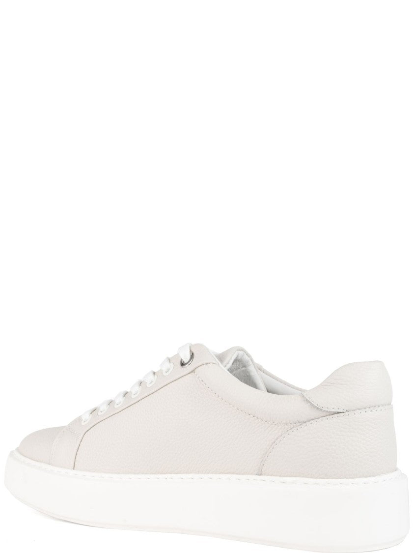 Sergio Moretti White Leather Trainers
