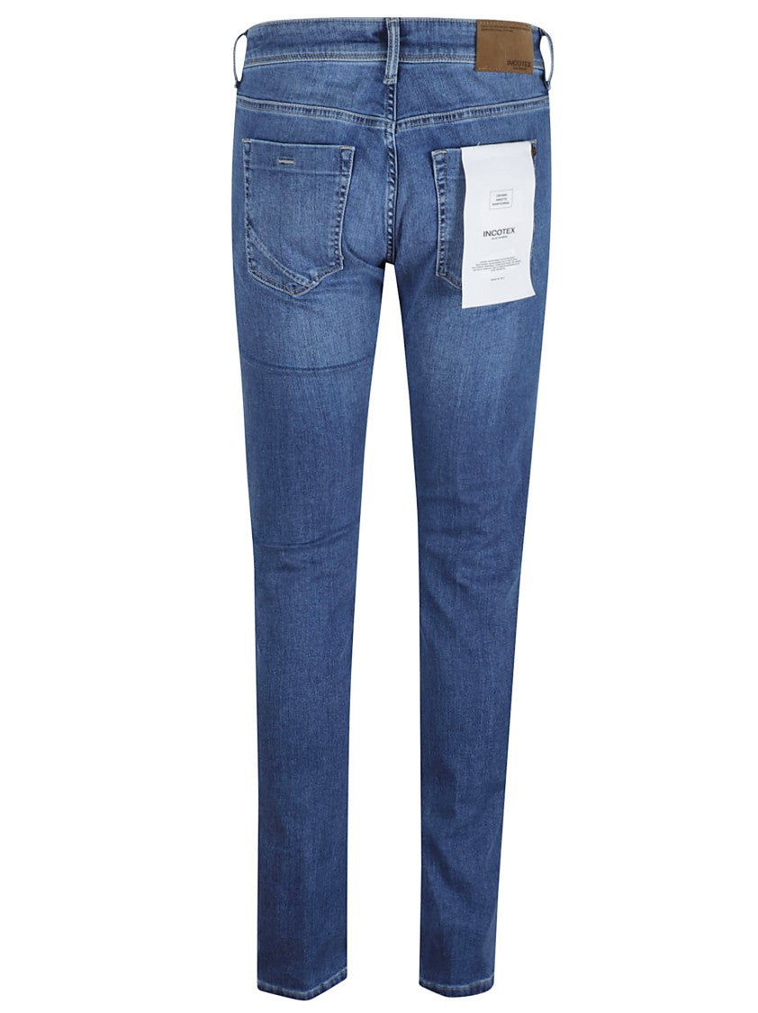 Incotex Slim-Fit Denim Pants With Classic Five-Pocket Design