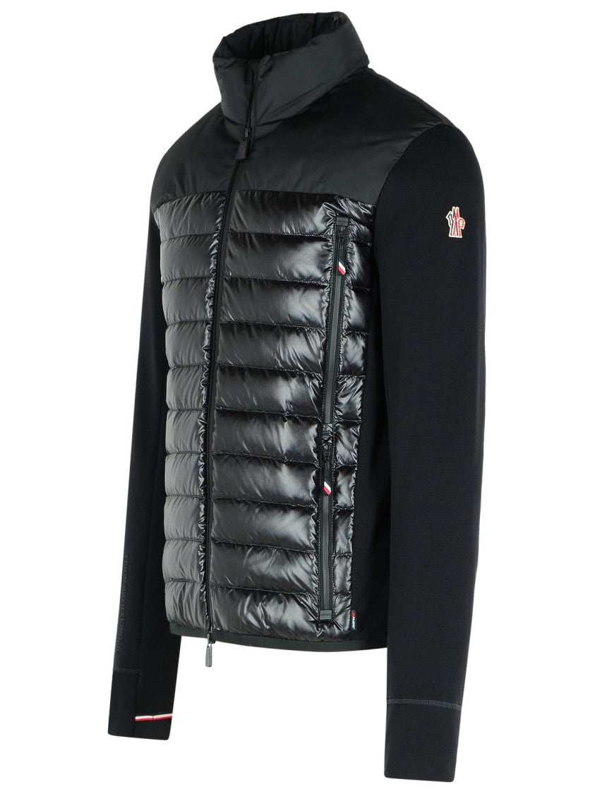 Moncler Grenoble Black Polyester Blend Padded Sweatshirt