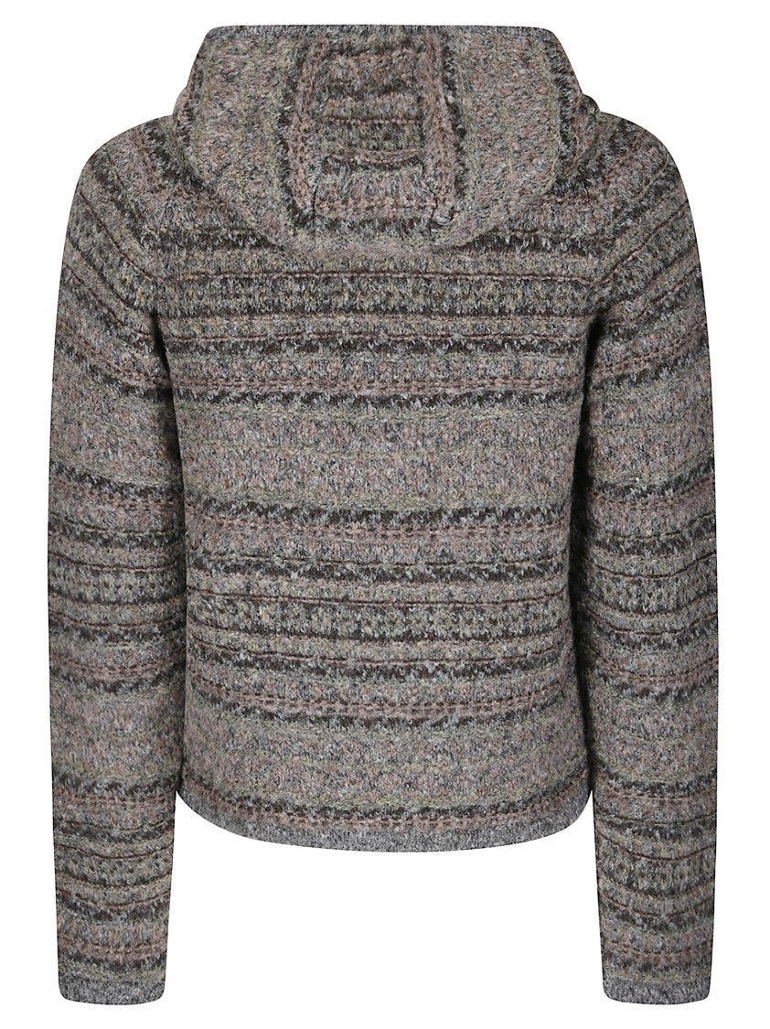 Roa Apparel Textured Hooded Sweatshirt With Adjustable Drawstring