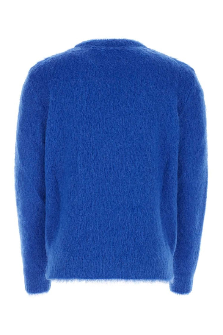 Balmain Electric Blue Wool Blend Sweater