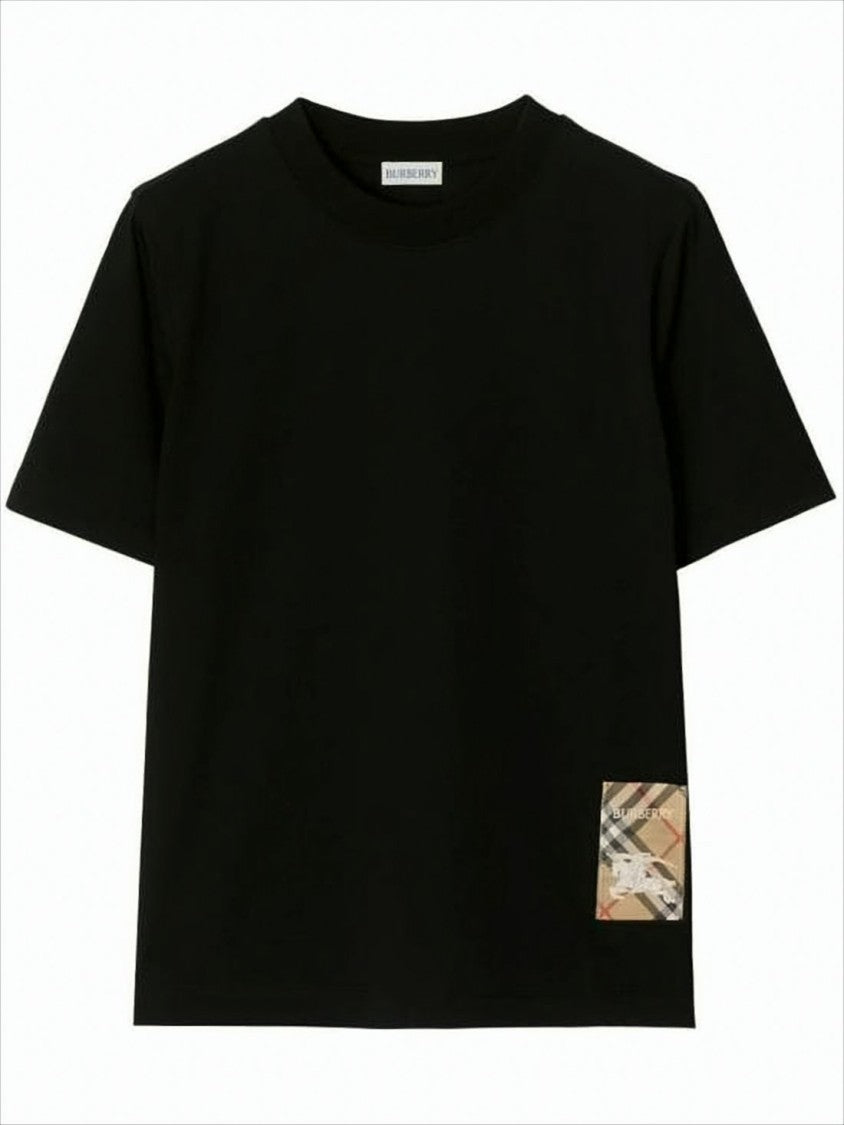 Burberry Black Cotton T-Shirt