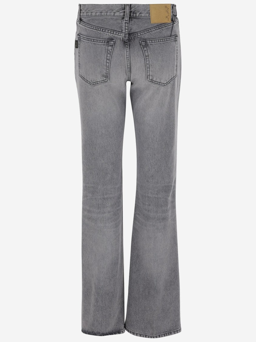 Haikure Wide Leg Cotton Denim Jeans