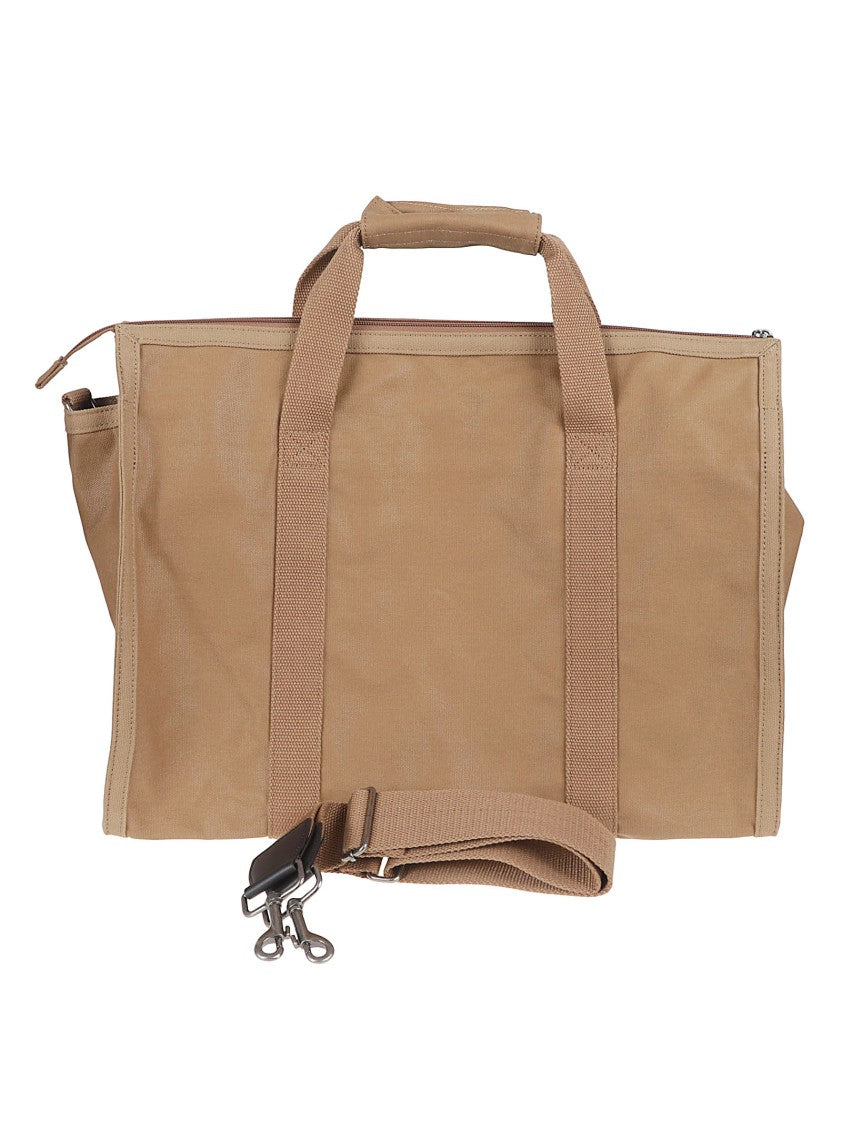 A.P.C. Rectangular Cotton Bag With Padded Handles And Detachable Strap