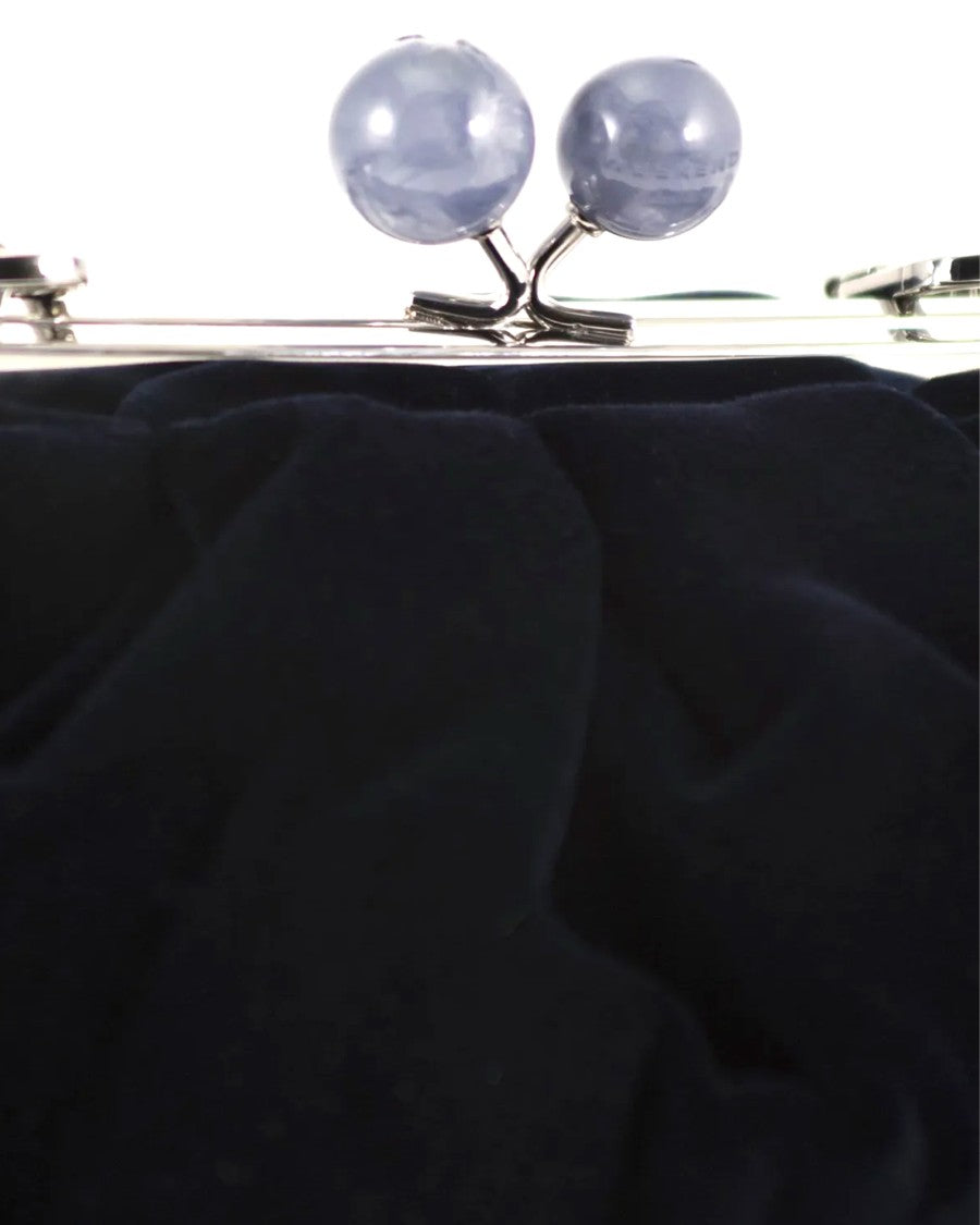Max Mara Gathered Cotton Velvet Clutch