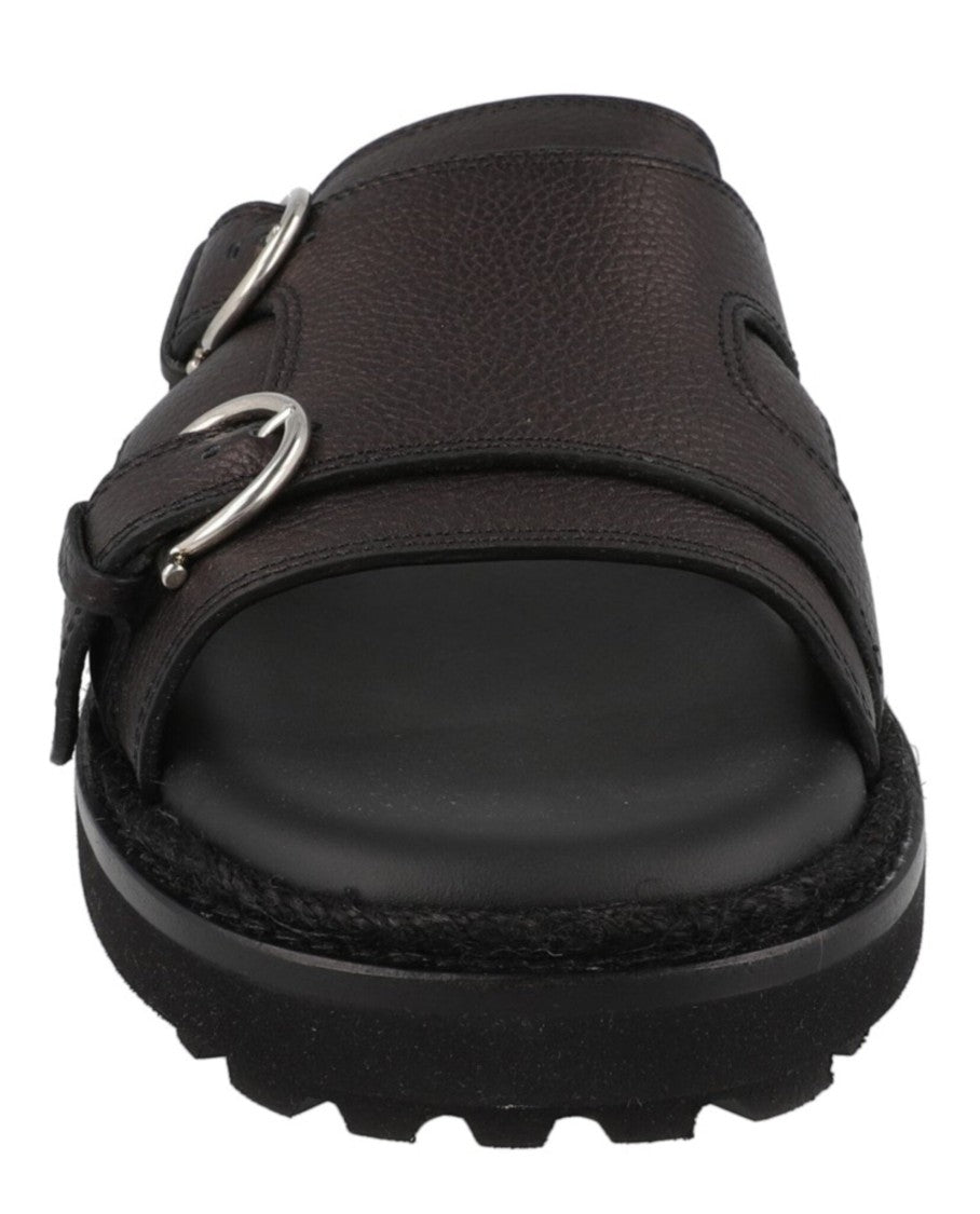 Ferragamo Girby Leather Slides