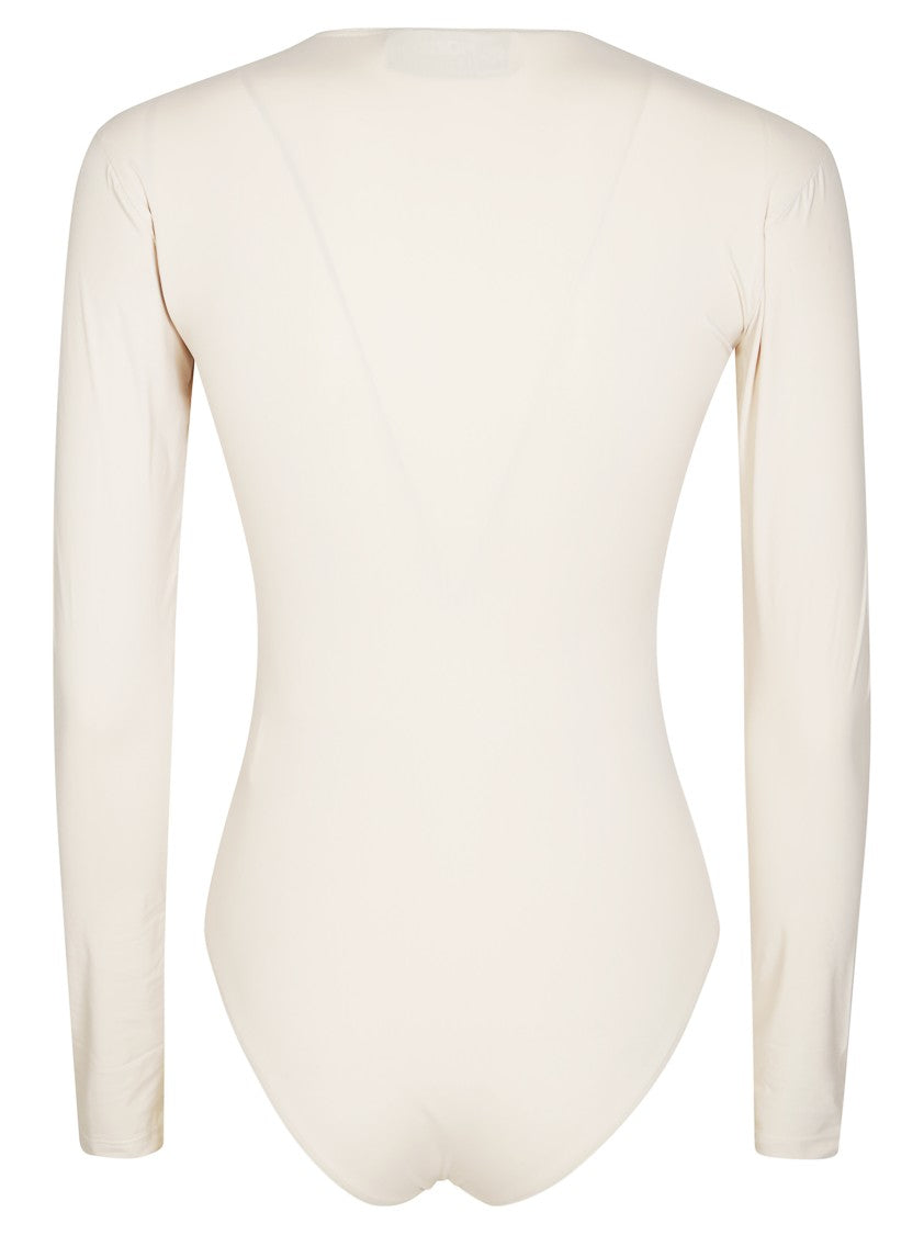 Fiorucci Fitted Long-Sleeve Bodysuit With Logo Detail