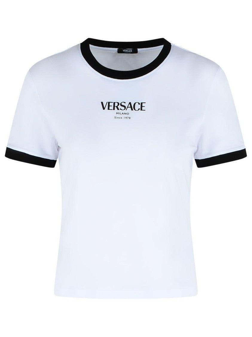 Versace White Viscose T-Shirt