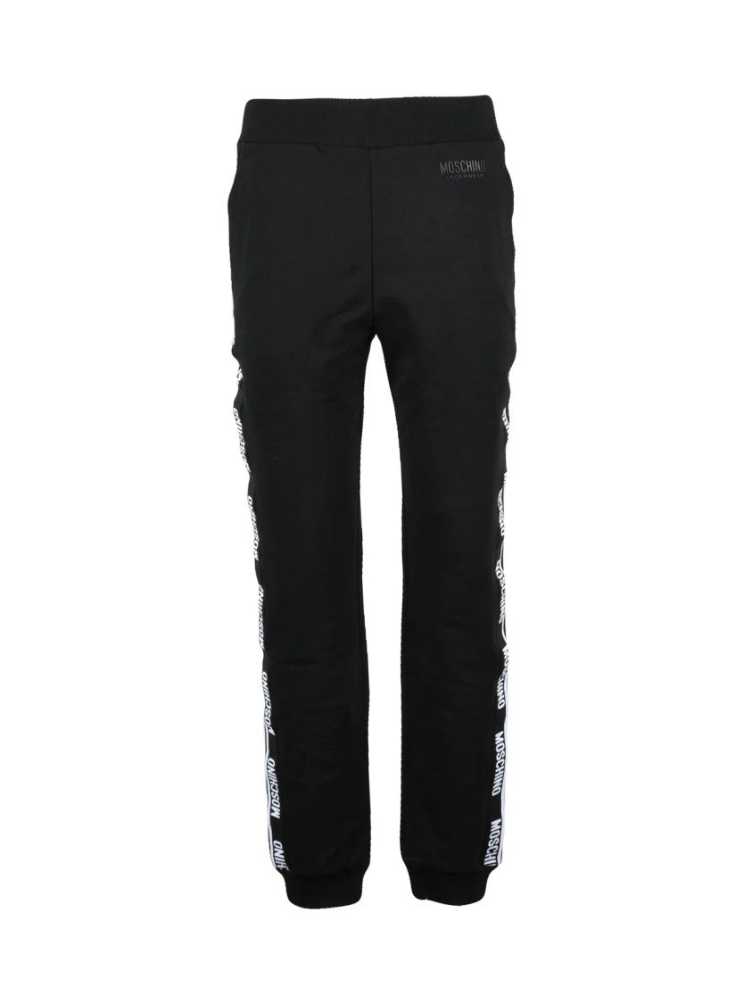 Moschino Cotton Stretch Tracksuit With Branded Tape Detail