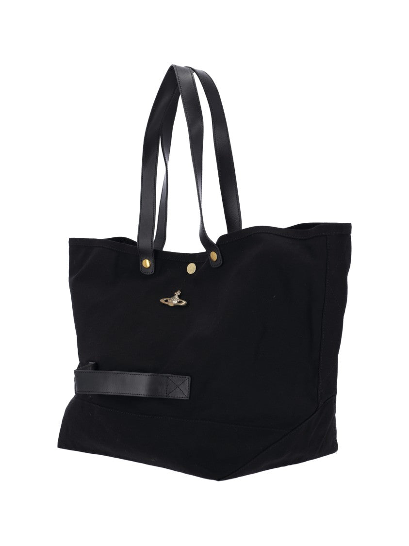 Vivienne Westwood "Utility" Large Tote Bag – Black