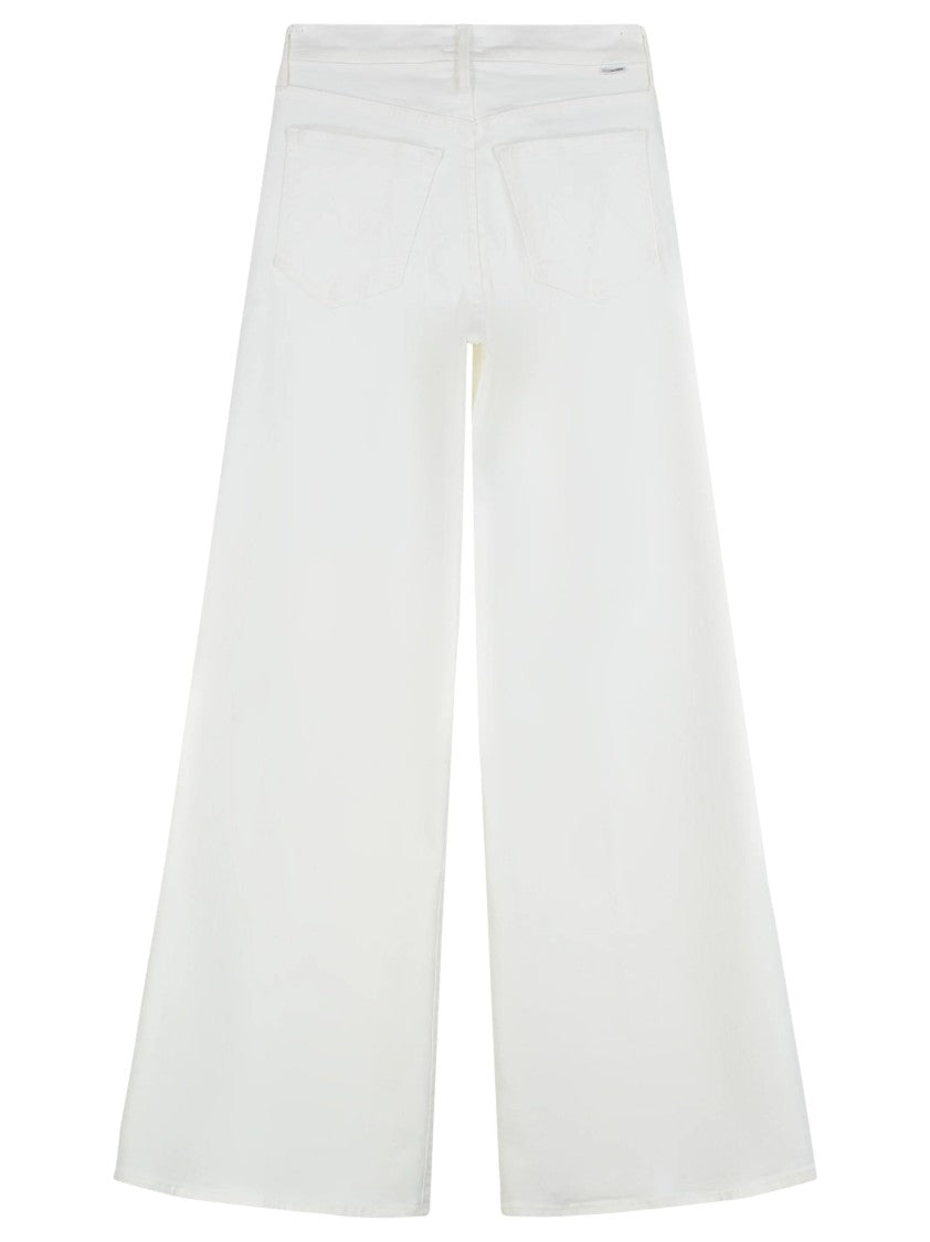 Mother Wide-Leg Palazzo Pants With Classic Five-Pocket Styling