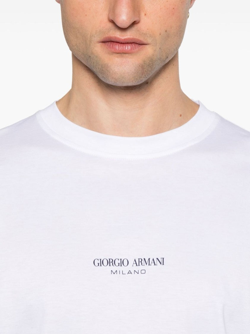 Giorgio Armani Crew Neck T-Shirt With Logo