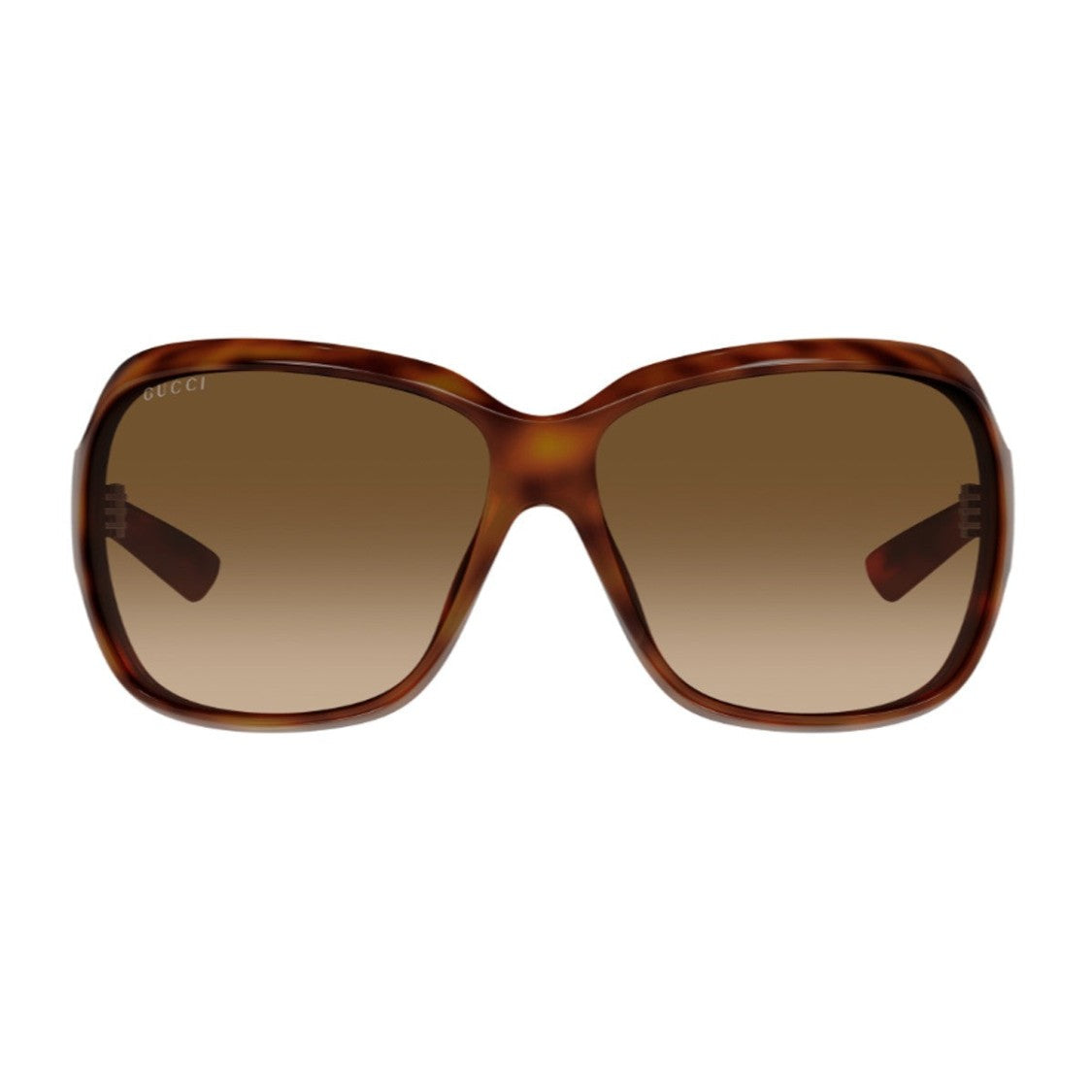 Gucci Havana Linea Institutional Logo Acetate Eyeglasses