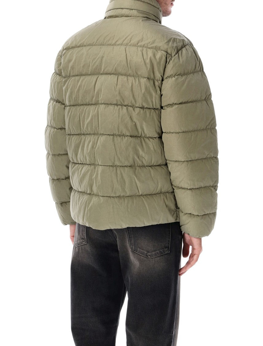 C.P. Company Quilted Chrome-R High Collar Down Jacket