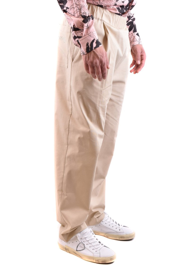 Laneus Sky Blue Relaxed Fit Trousers