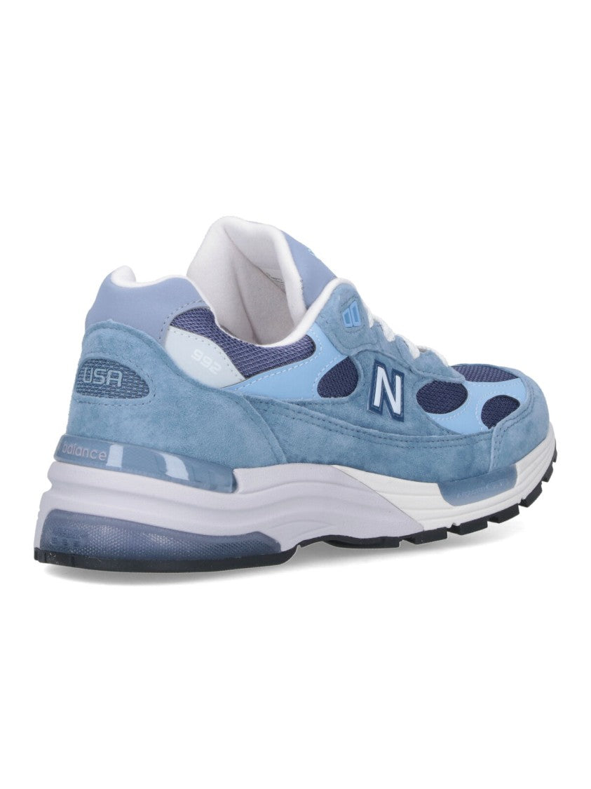 New Balance Suede Sneakers With Rounded Toe