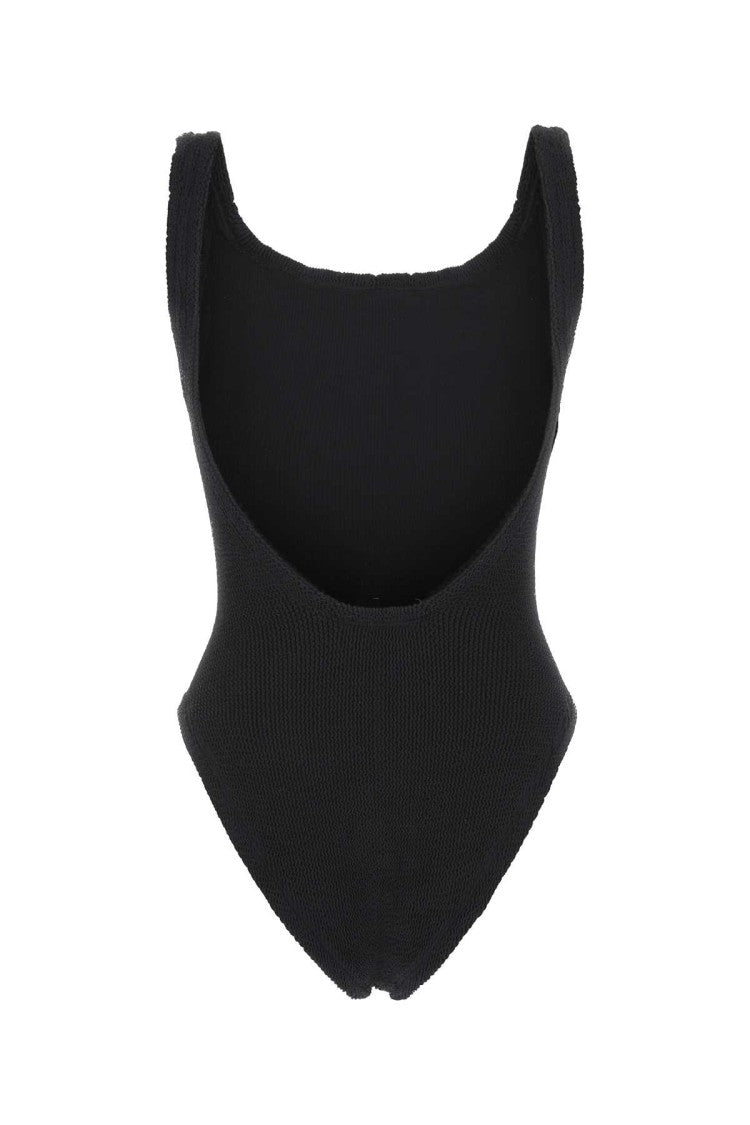 Hunza G Black Stretch Nylon Swimsuit
