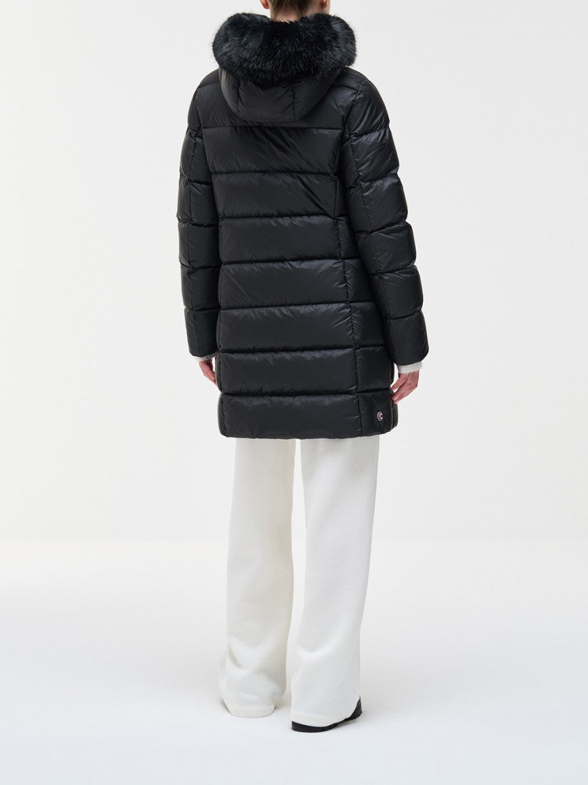 Colmar Plush Fur Trim Padded Down Coat