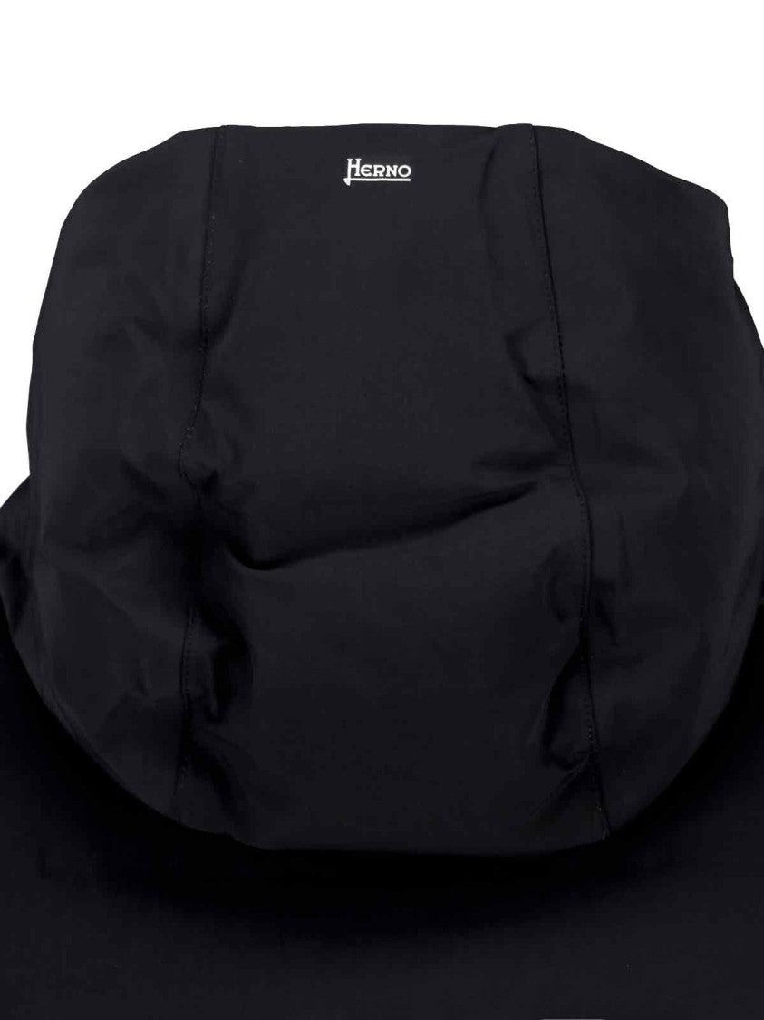 Herno Black Functional Wardrobe Goose Down Down Jacket