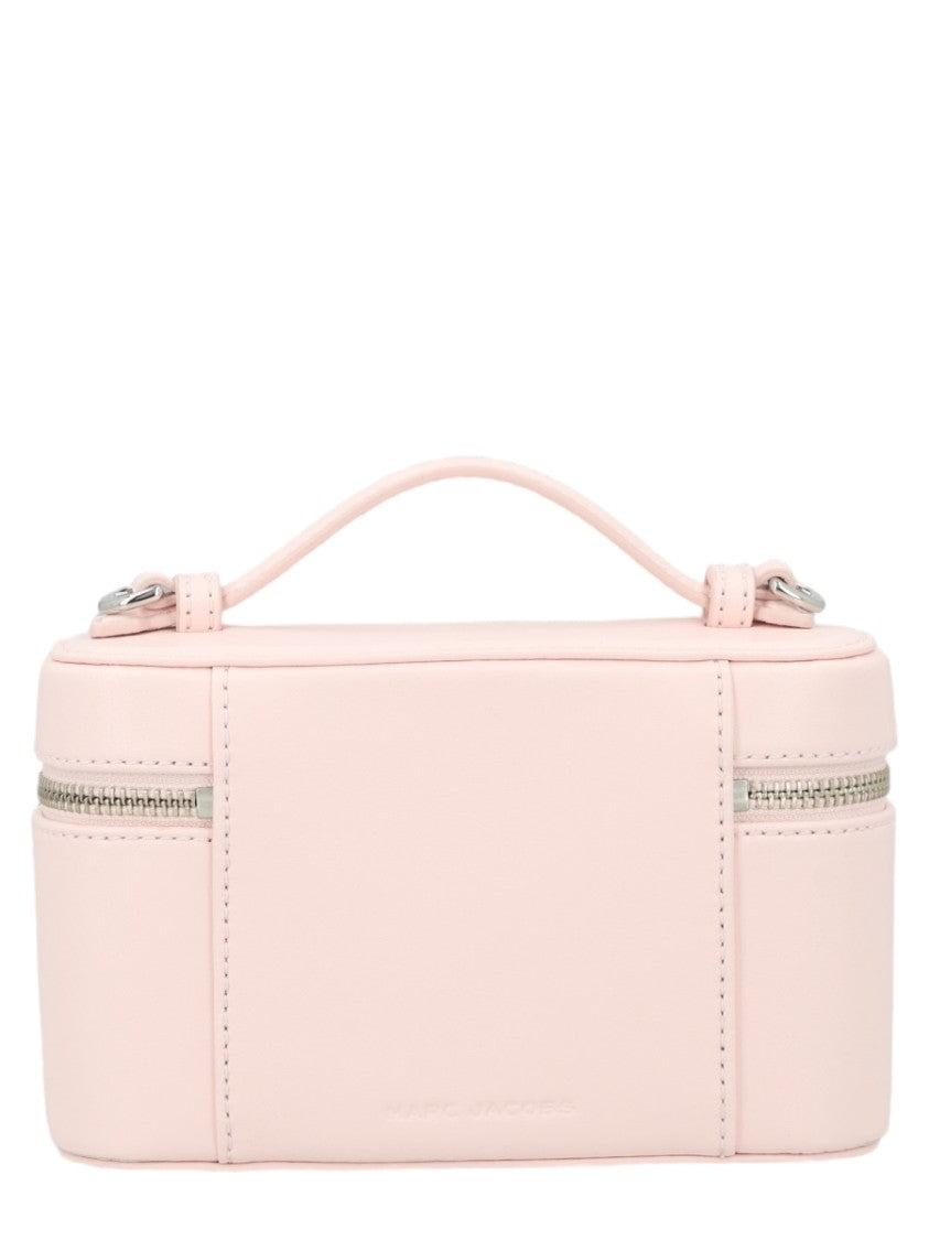 Marc Jacobs Compact Pink Cow Leather Tote With Detachable Strap