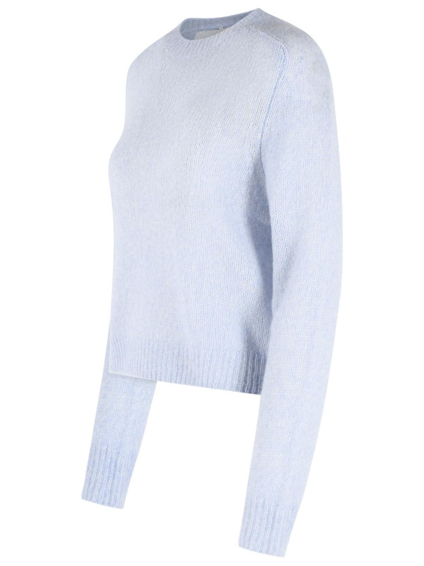 Lisa Yang 'Solene' Sweater In Light Blue Cotton And Cashmere