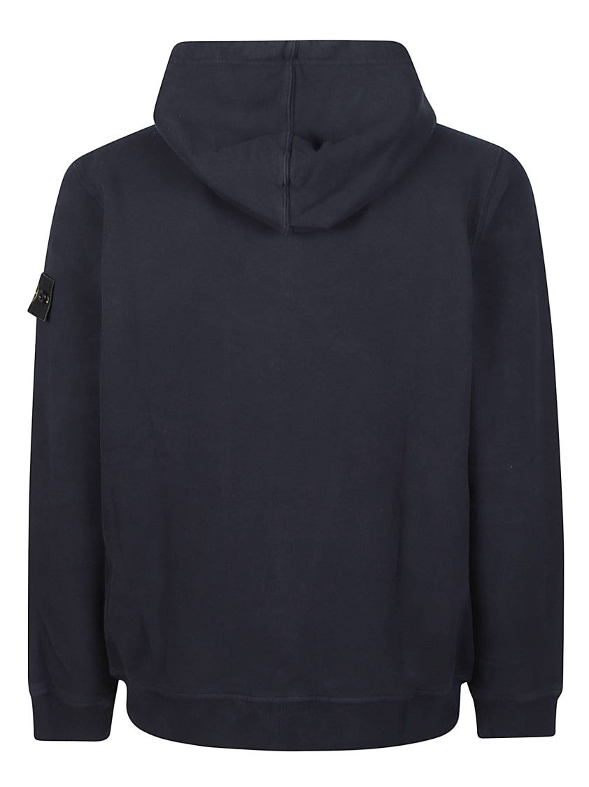 Stone Island Minimalist Full-Zip Cotton Sweatshirt