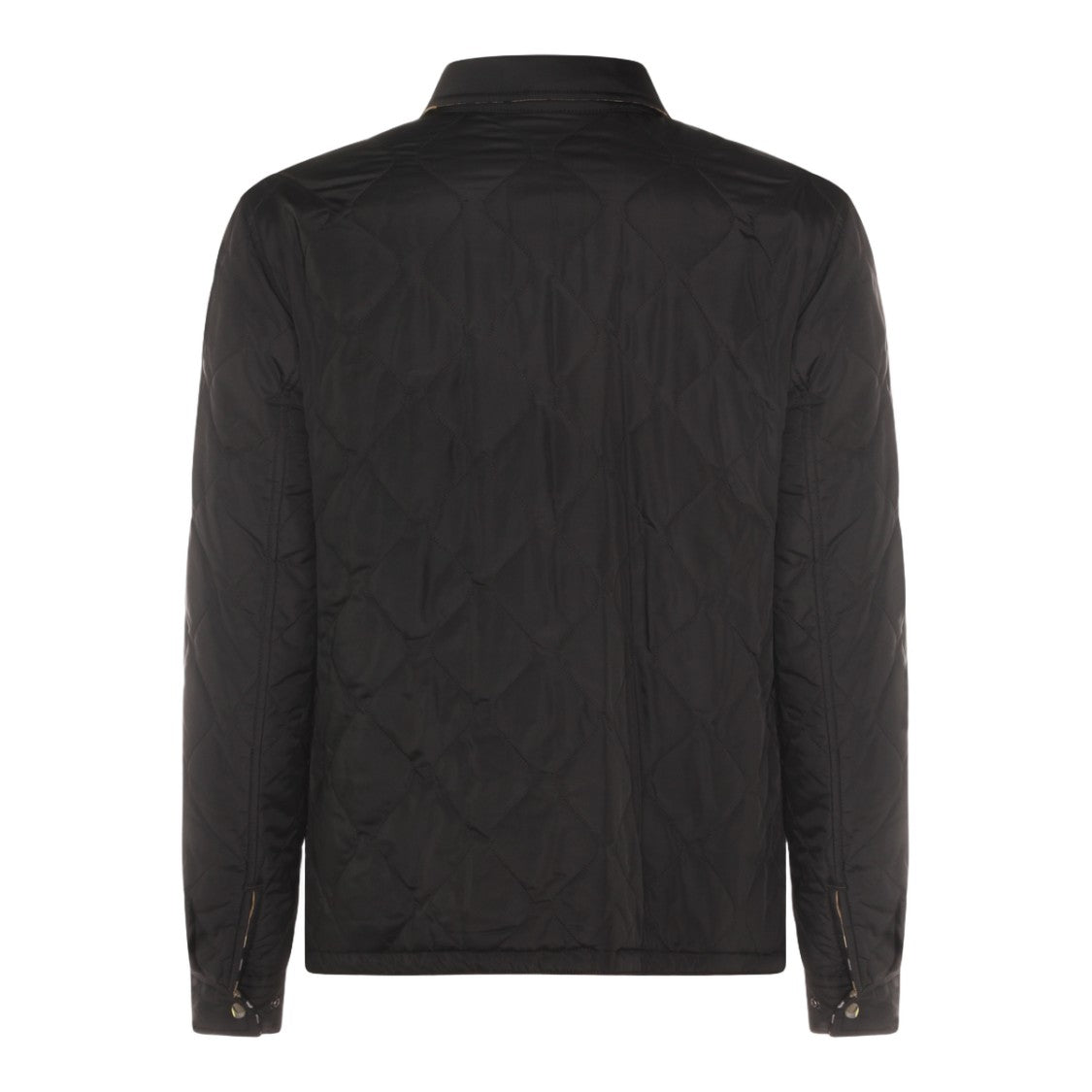 Burberry Quilted Black Jacket With Classic Collar