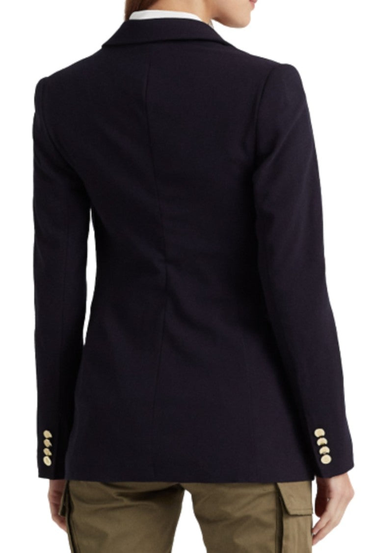 Lauren Ralph Lauren Double-Breasted Tailored Blazer With Gold-Tone Buttons