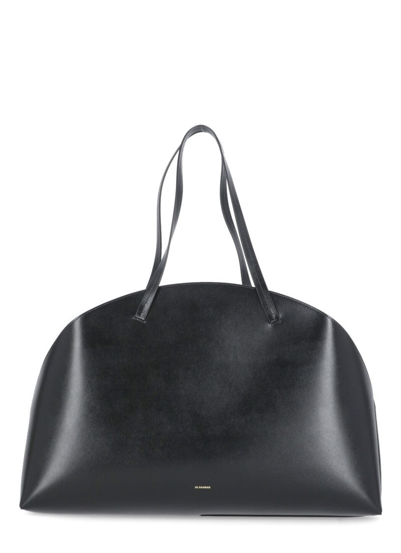Jil Sander Black Curve Shoulder Bag