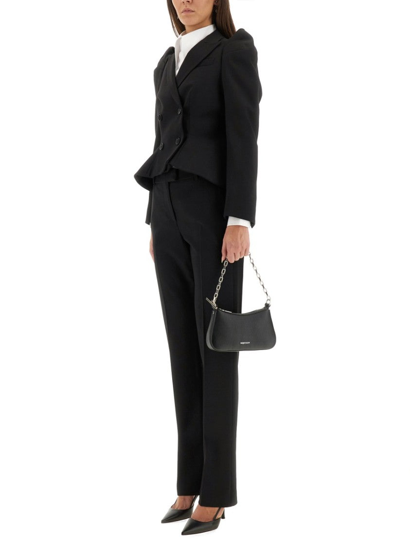 Alexander Mcqueen Wool Gabardine Tailored Formal Pants