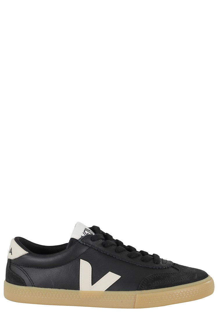 Veja Low-Profile Black Leather Sneakers