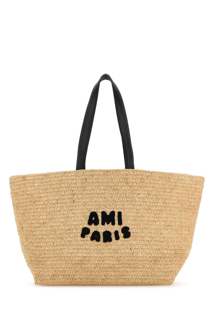 Ami Raffia Shopping Bag