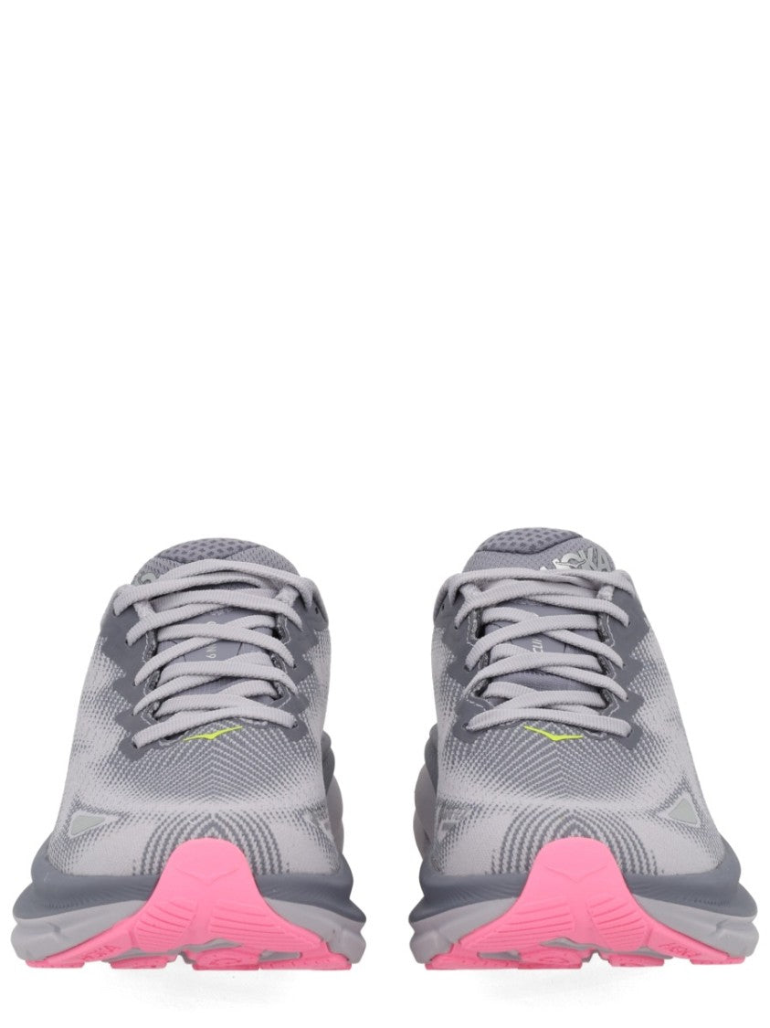 Hoka Grey Lightweight Cushioned Sneakers
