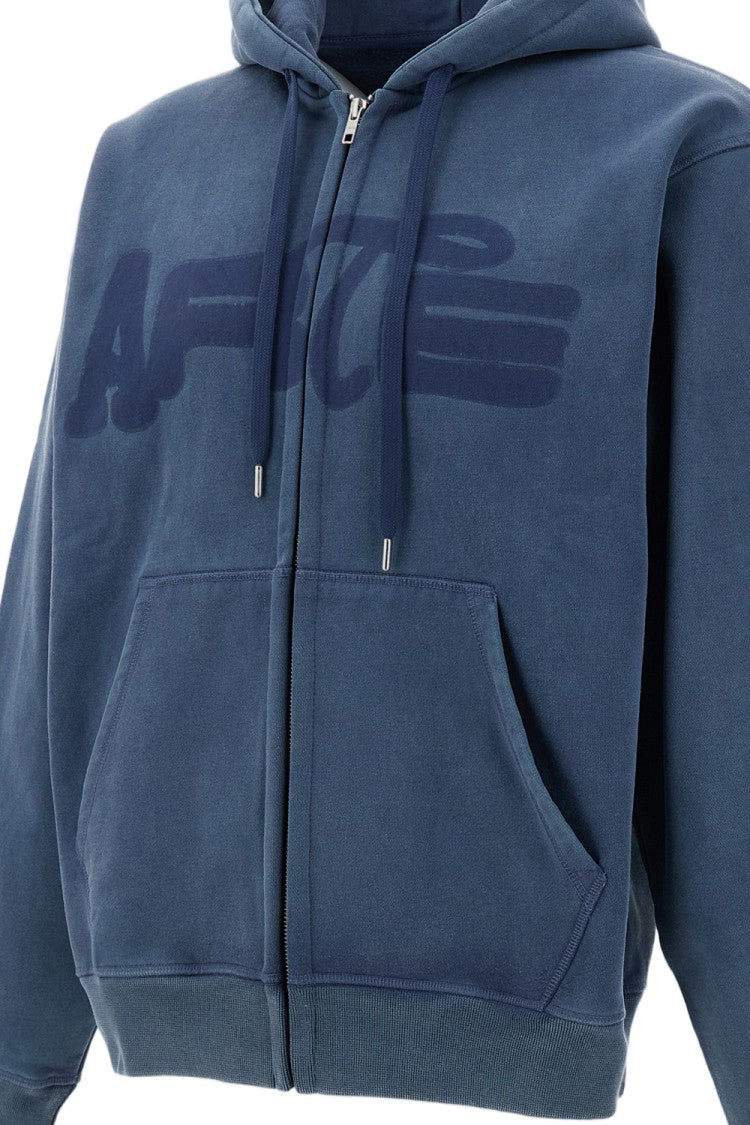 Arte Antwerp Light Blue Sunfade Heavyweight Cotton Zip Hoodie