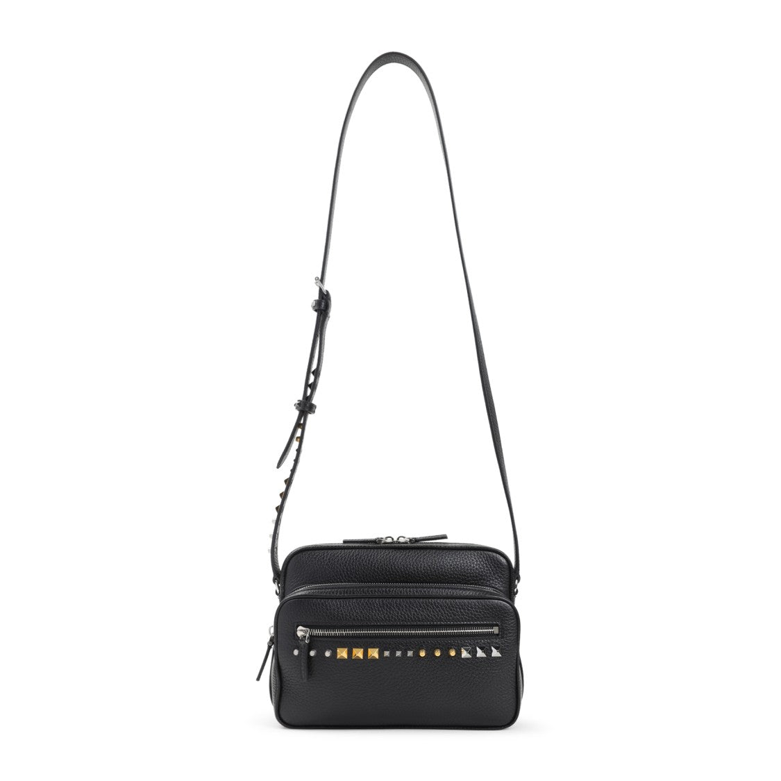 Valentino Garavani Rectangular Pebbled Leather Crossbody Bag