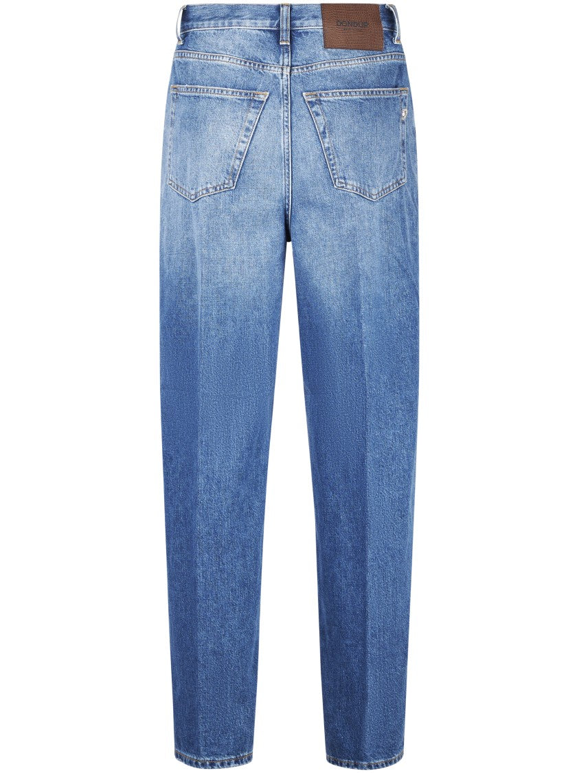Dondup Loose Fit Denim Trousers With Classic Five-Pocket Design